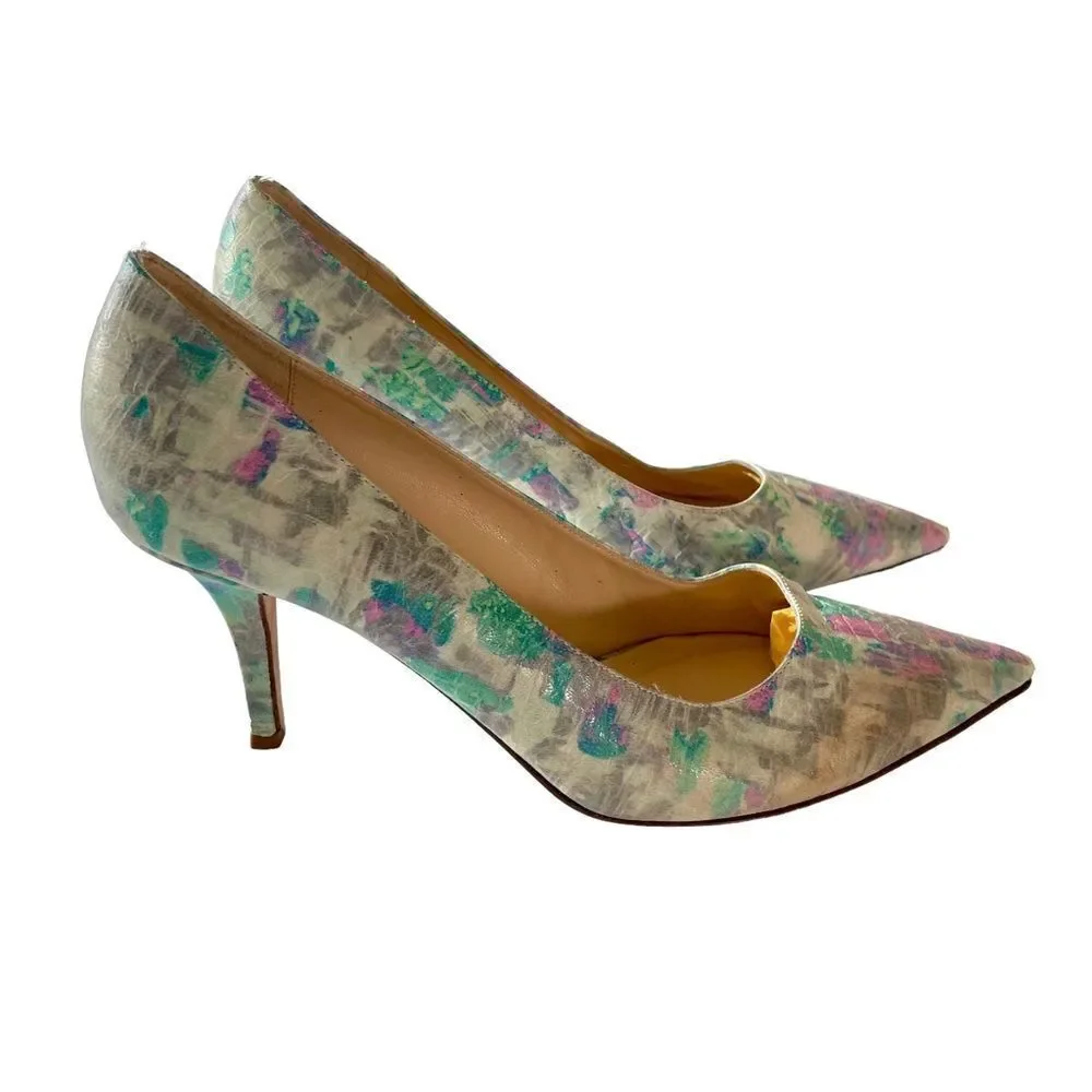 Kate Spade Leather Graphic Heels